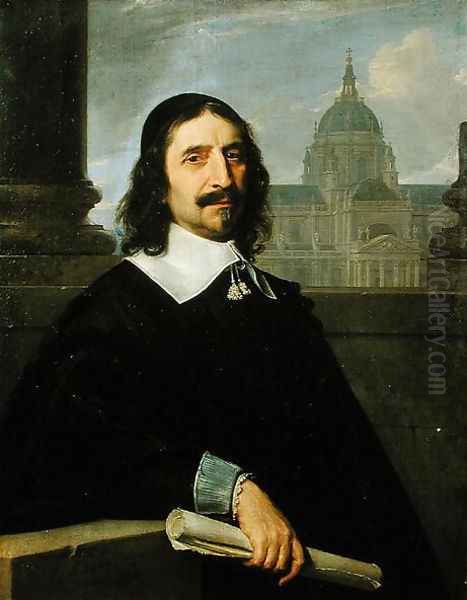 Jacques Lemercier (c.1590-1660) 1644 Oil Painting by Philippe de Champaigne