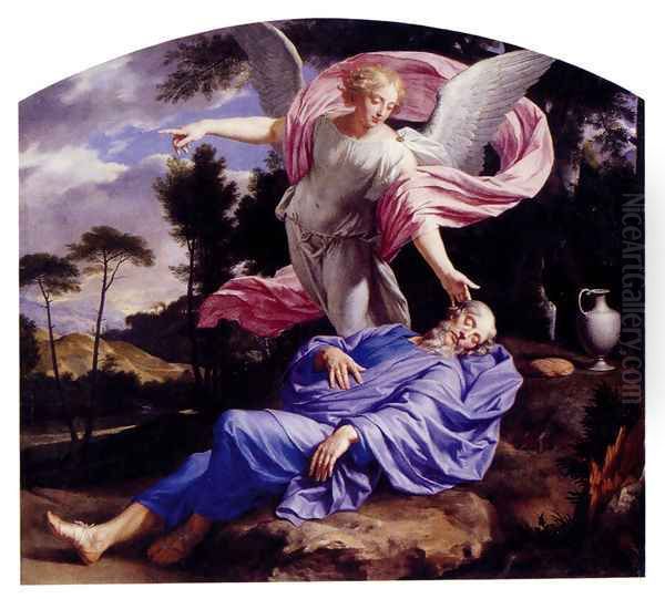 Elijah's Dream Oil Painting by Philippe de Champaigne