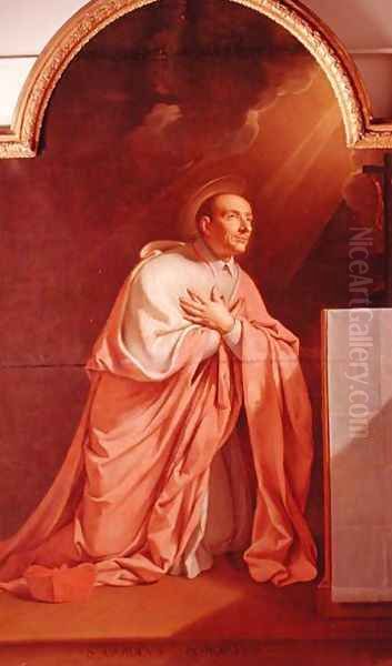 St. Charles Borromeo (1538-84) Oil Painting by Philippe de Champaigne