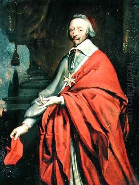 Portrait of Cardinal de Richelieu (1585-1642) Oil Painting by Philippe de Champaigne