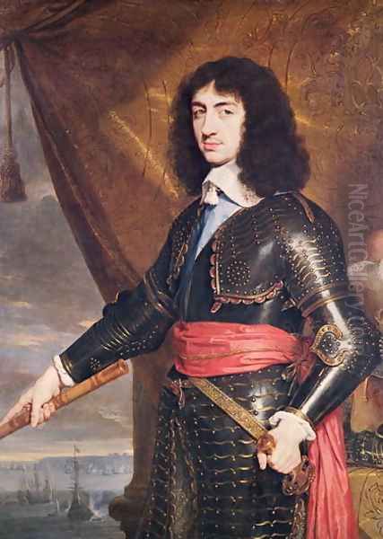 Portrait of Charles II (1630-85) 1653 Oil Painting by Philippe de Champaigne