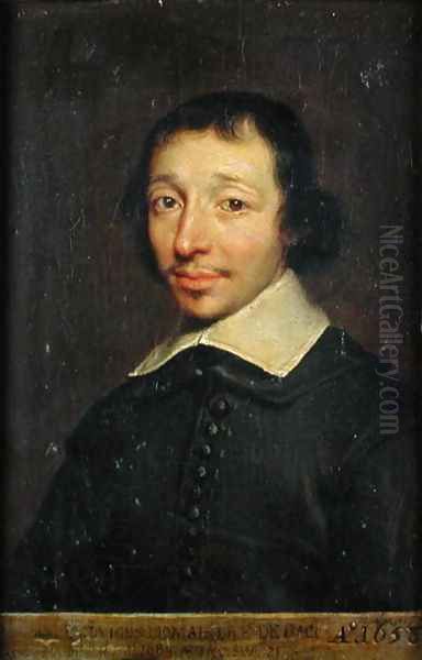 Portrait of Isaac-Louis Lemaistre de Sacy (1613-84) 1658 Oil Painting by Philippe de Champaigne