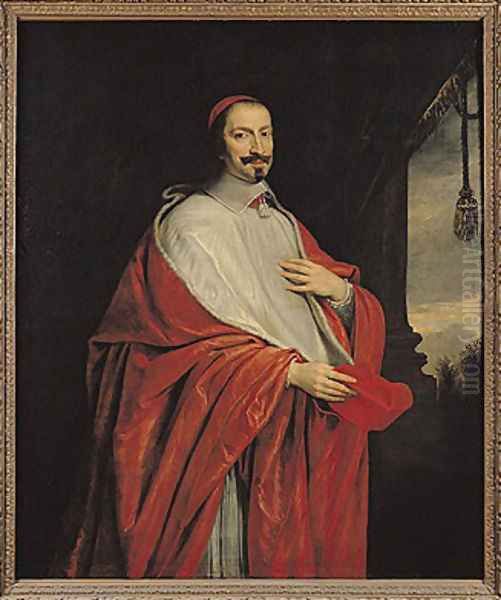 Portrait of Jules Mazarin (1602-61) Oil Painting by Philippe de Champaigne