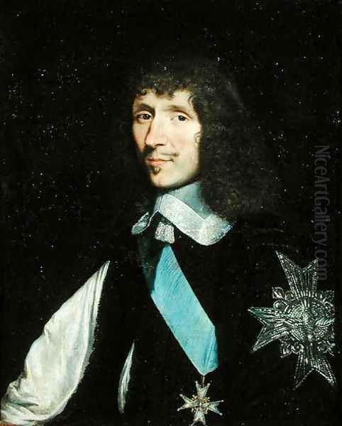 Leon Bouthilier (1608-52) Comte de Chavigny, 1643 Oil Painting by Philippe de Champaigne