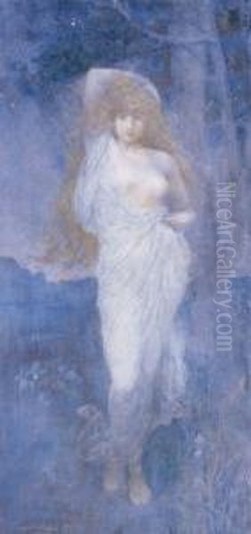 Moonbeam Oil Painting by Robert Fowler