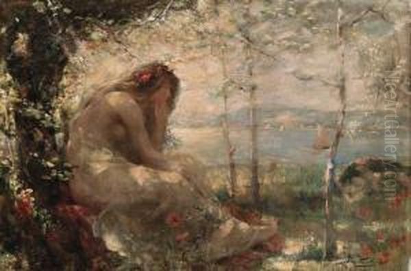 Dreaming Oil Painting by Robert Fowler