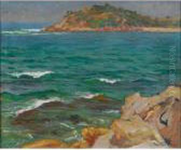 Sea At Manly Oil Painting by Emanuel Phillips Fox