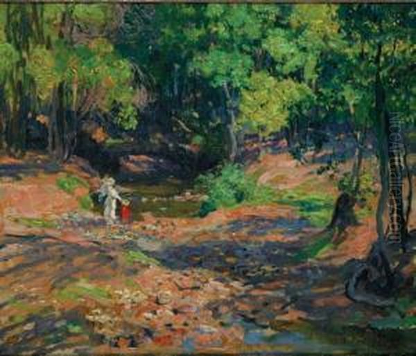 The Creek, Stanwell Park, Sydney Oil Painting by Emanuel Phillips Fox