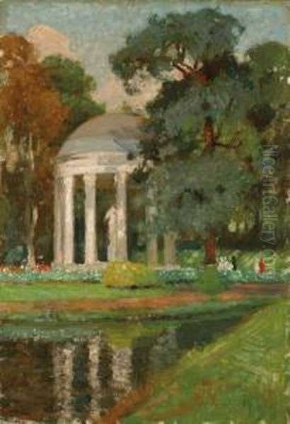 The Temple Of Love, Versailles Oil Painting by Emanuel Phillips Fox