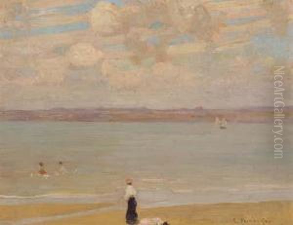 Port Phillip - Melbourne Oil Painting by Emanuel Phillips Fox