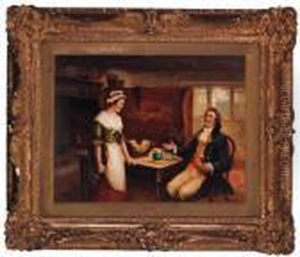 Well Young Maid Oil Painting by George Fox