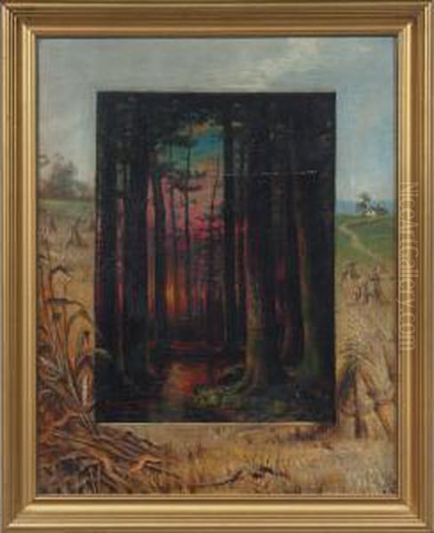 Landscape Within A Landscape Oil Painting by Robert Atkinson Fox