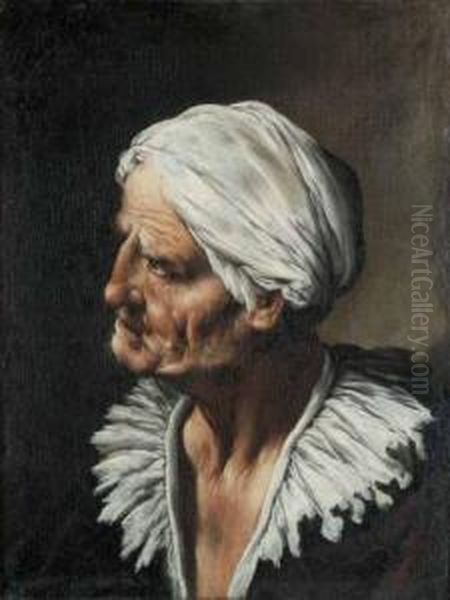 Busto Di Vecchia Oil Painting by Francesco Fracanzano