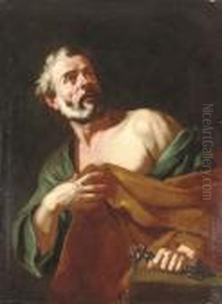 Saint Peter Oil Painting by Francesco Fracanzano