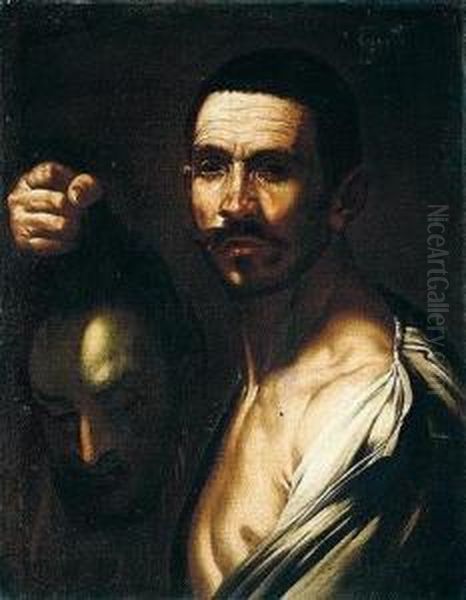 Executioner With The Head Of Saint John The Baptist Oil Painting by Francesco Fracanzano