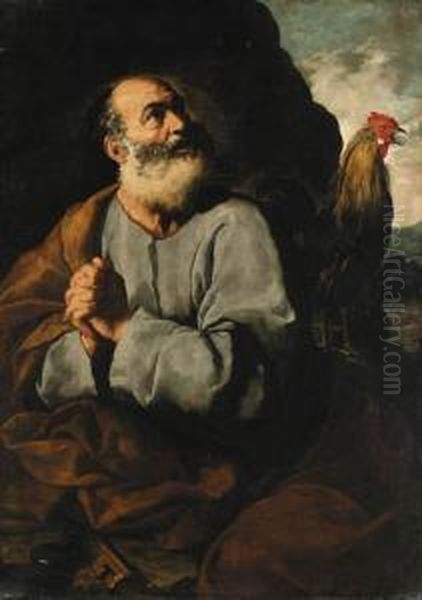 The Penitent Saint Peter Oil Painting by Francesco Fracanzano