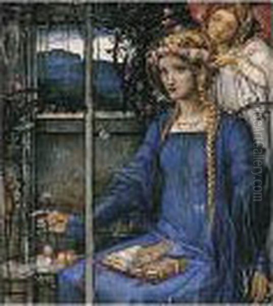 St Dorothea Oil Painting by Edward Reginald Frampton