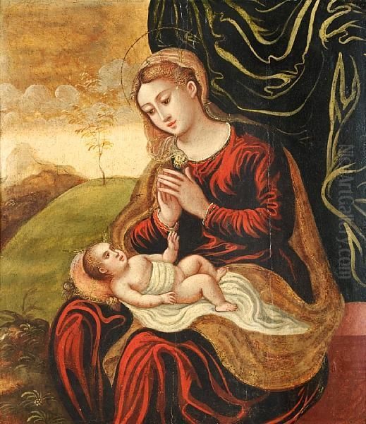 The Madonna And Child Oil Painting by Paolo Fiammingo