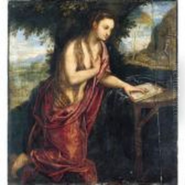 The Penitent Magdalene Oil Painting by Paolo Fiammingo