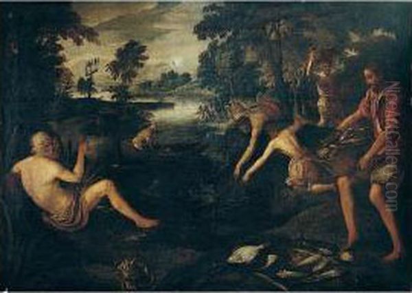 An Allegory Of Water Oil Painting by Paolo Fiammingo