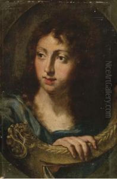 Ritratto Di Giovane In Abiti Classici Oil Painting by Baldassarre Franceschini