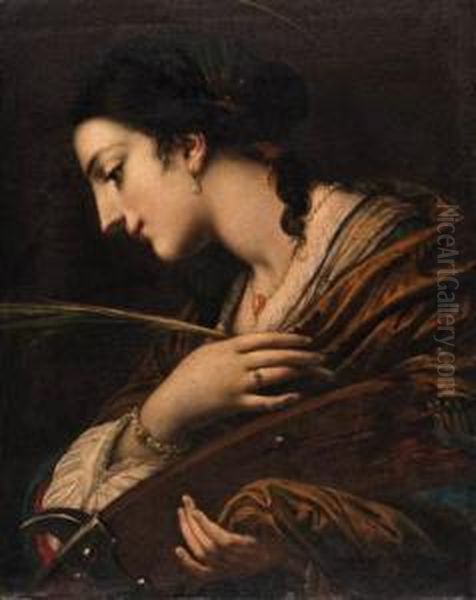 Saint Catherine Of Alexandria Oil Painting by Baldassarre Franceschini