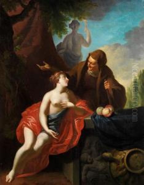 Pomona Und Vertumnus Oil Painting by Marcantonio Franceschini