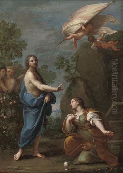 Noli Me Tangere Oil Painting by Marcantonio Franceschini