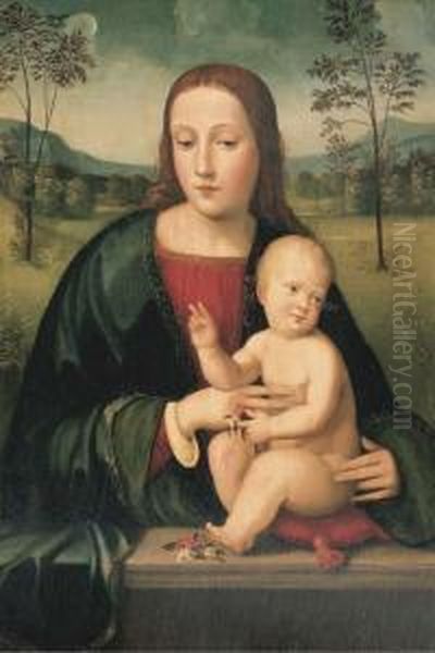 The Madonna And Child Oil Painting by Francesco Francia