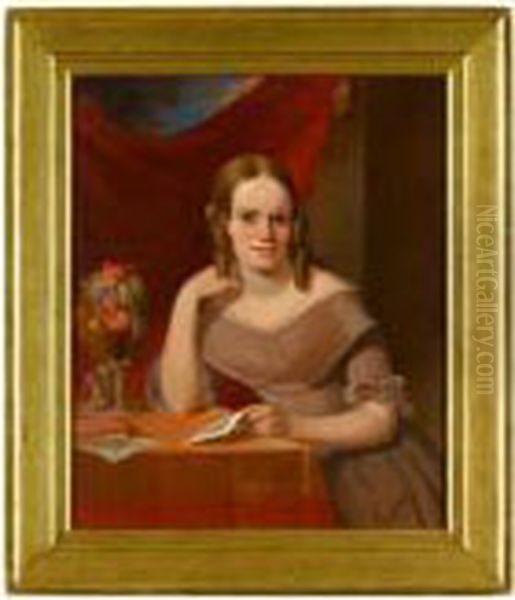 Portrait Of Juliett H. L . Campbell Oil Painting by John Francis