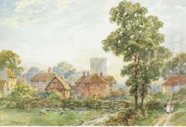 Chalfont St. Giles, Buckinghamshire Oil Painting by Thomas Edward Francis