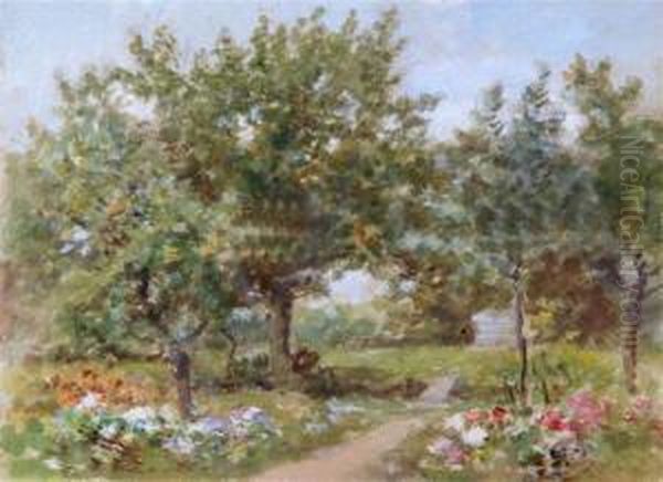 'near Elsham Woods' Oil Painting by Thomas Edward Francis