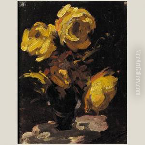 Flores Oil Painting by Francisco Gimeno