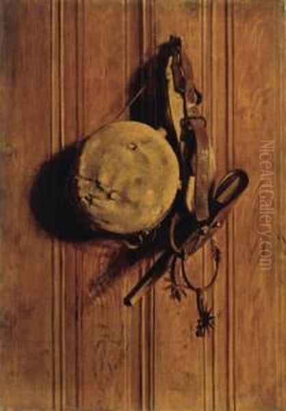 Still Life With Canteen And Spurs Oil Painting by John Bond Francisco