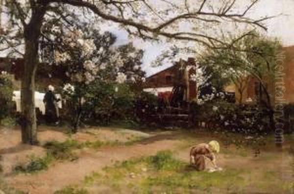 In Spring Garden Oil Painting by Philipp Franck