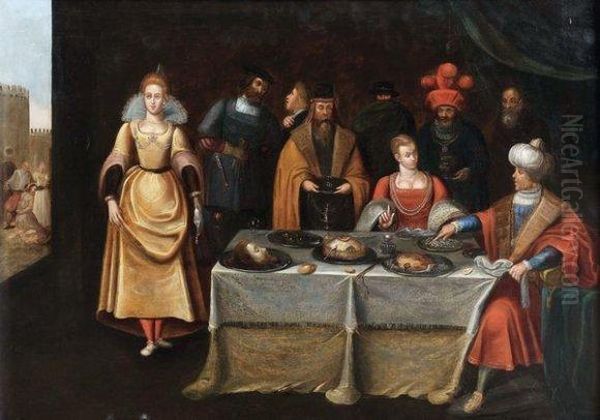 Le Festin D'herode Oil Painting by Frans Francken