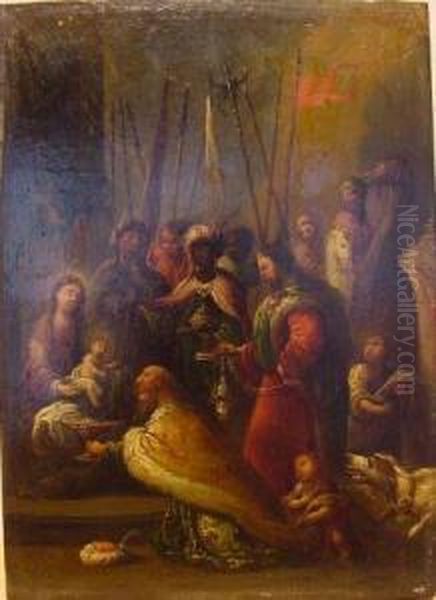 Adoration Of The Magi Oil Painting by Frans I Francken