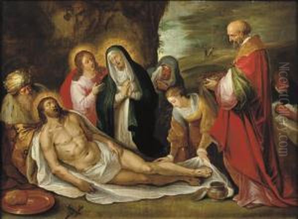 The Lamentation Oil Painting by Frans III Francken