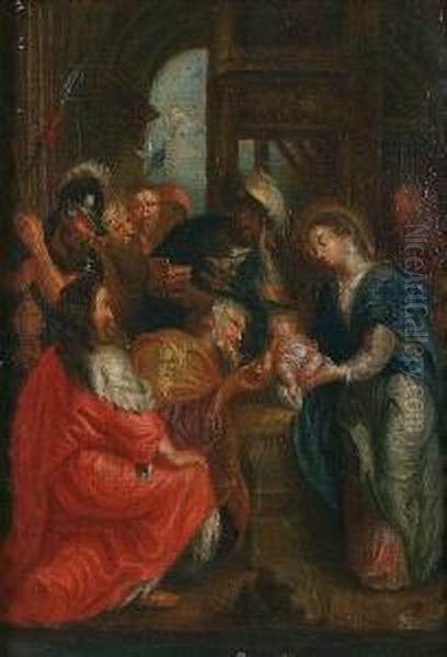 Adoration Of The Magi Oil Painting by Frans III Francken