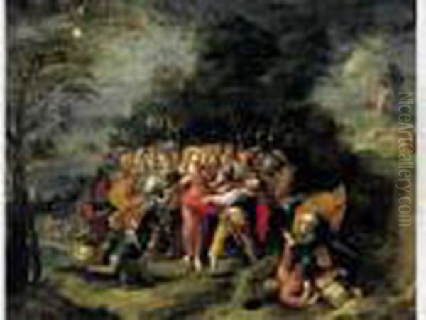 - Ecole Flamande Du Xviie Siecle Oil Painting by Frans III Francken