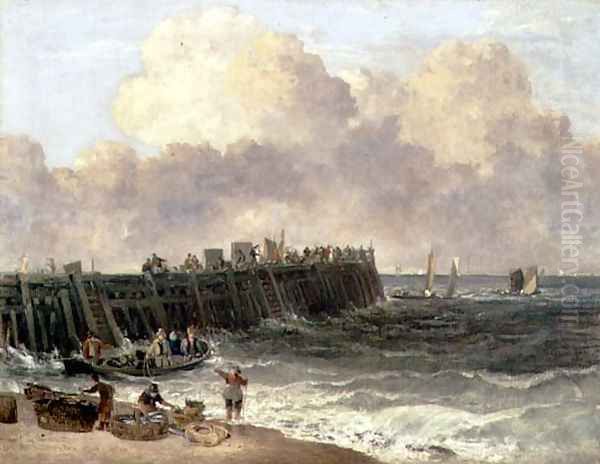 Yarmouth Jetty, c.1810 Oil Painting by John Crome