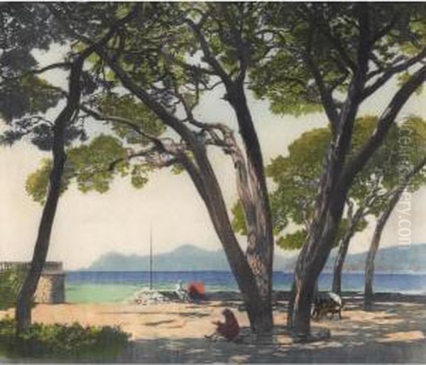 Juan Les Pins Oil Painting by Hans Frank