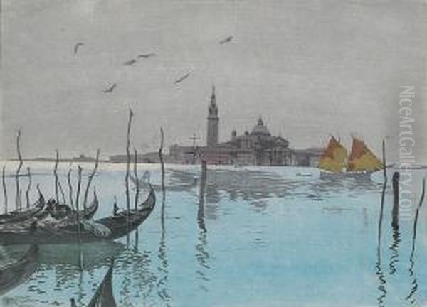 Venice Oil Painting by Hans Frank