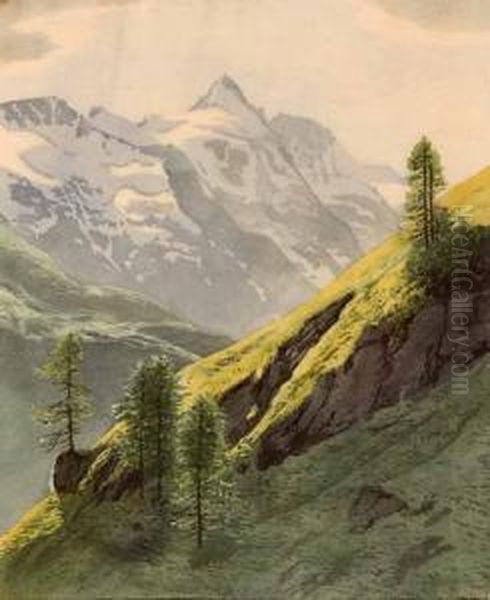 Grosglockner I Oil Painting by Hans Frank