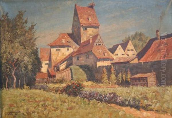 Munchen Oil Painting by Franz Frankl