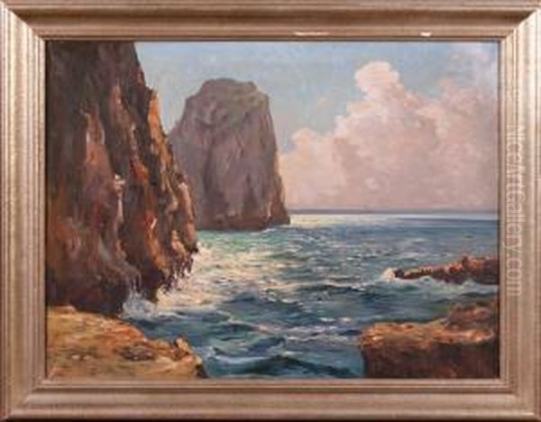 Ranek Na Capri Oil Painting by Franz Frankl