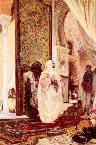 Entering The Harem Oil Painting by Georges Jules Victor Clairin