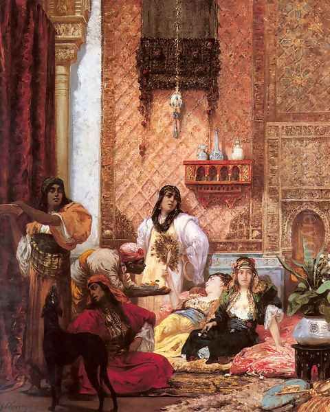 The Sultan's Favorites Oil Painting by Georges Jules Victor Clairin