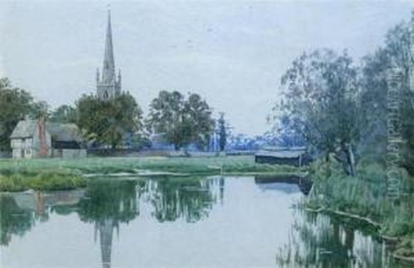 Hemingford Abbots Oil Painting by William Fraser Garden