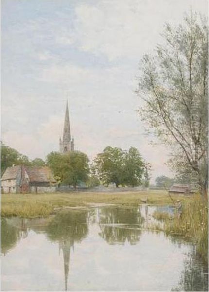 Peterborough Landscape Oil Painting by William Fraser Garden